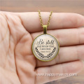 God Quote Bible Verse Necklace